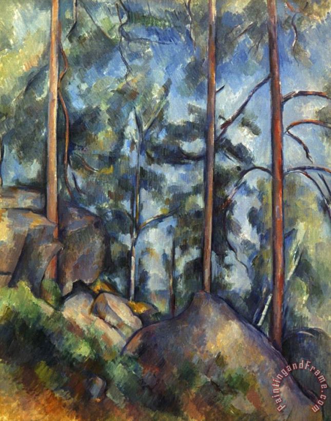 Cezanne Pines 1896 99 painting - Paul Cezanne Cezanne Pines 1896 99 Art Print