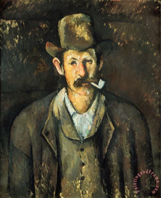 Paul Cezanne Cezanne Pipe Smoker C1892 Art Print