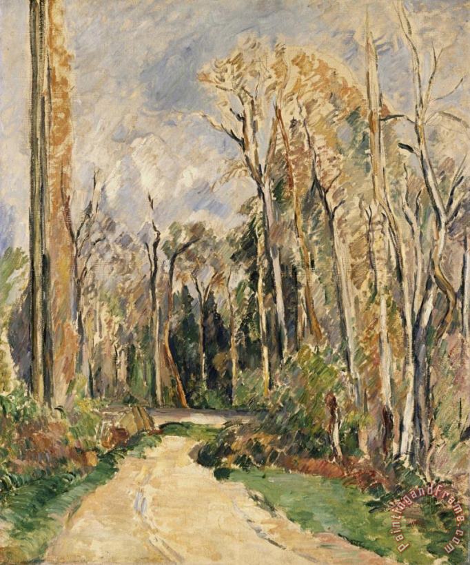 Paul Cezanne Chimney at The Entrance to The Forest Art Painting