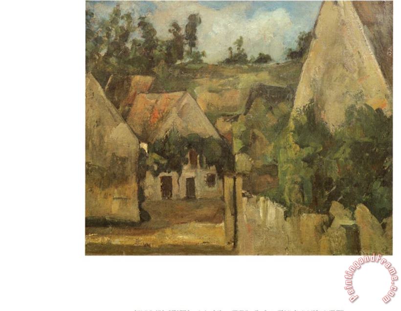 Paul Cezanne Crossroads at Auvers Art Painting