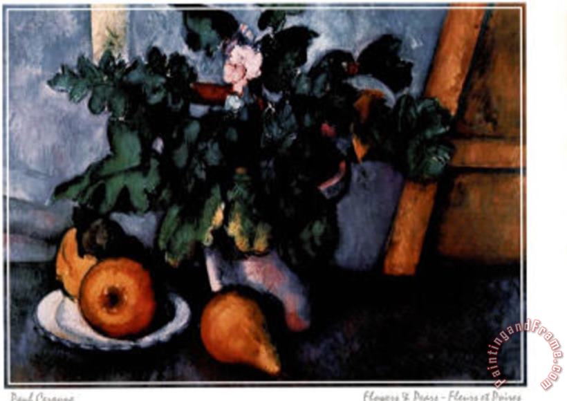 Paul Cezanne Flowers Pear Art Painting