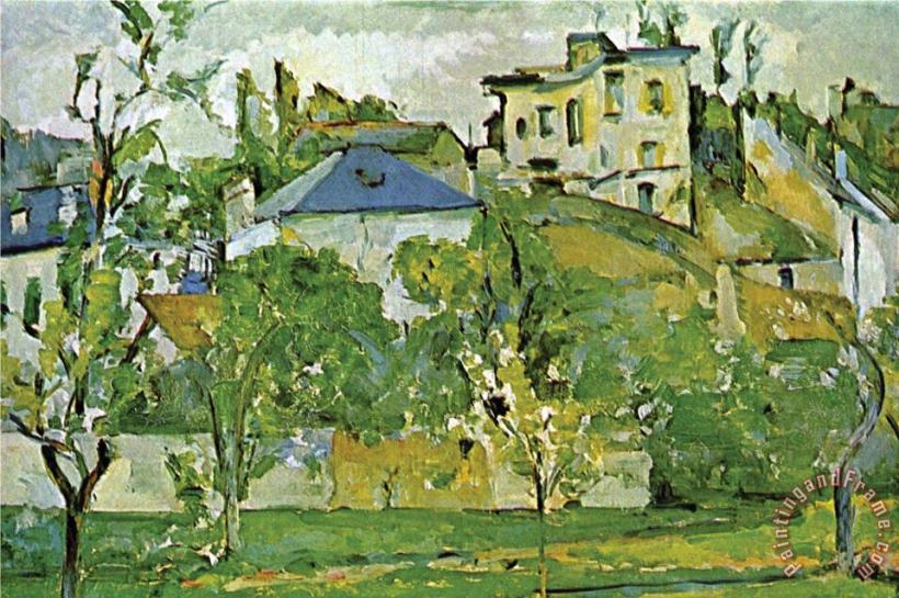 Paul Cezanne Fruit Garden in Pontoise Art Painting