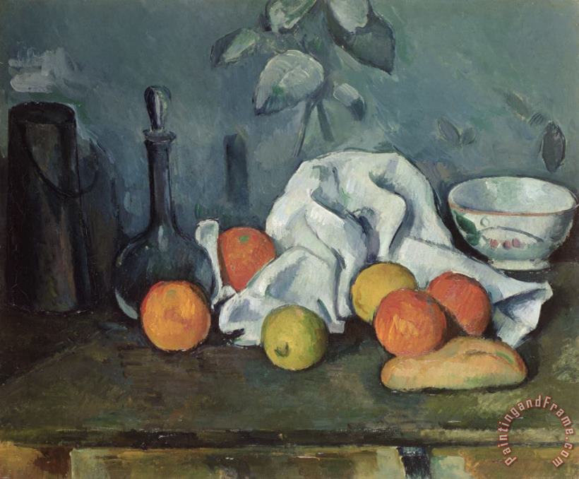 Fruits painting - Paul Cezanne Fruits Art Print