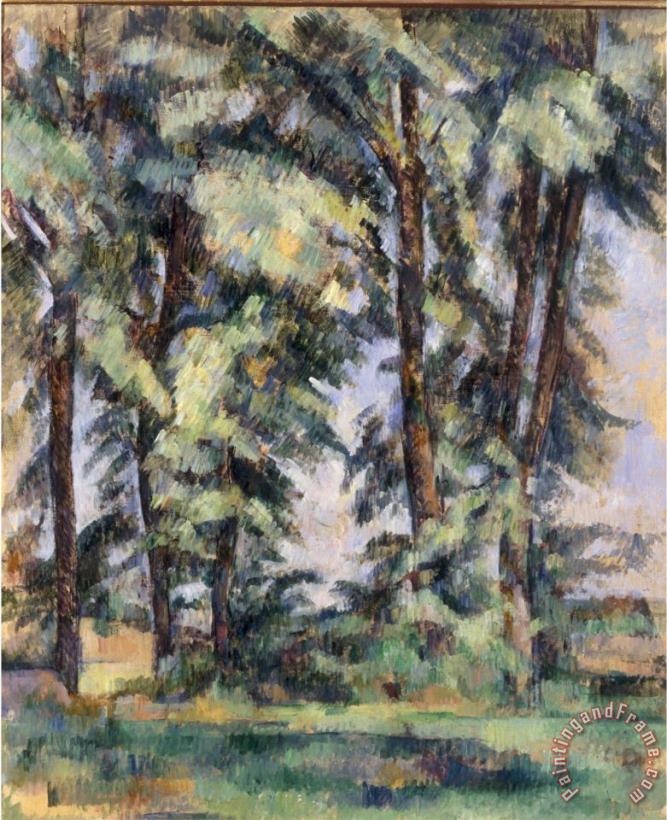 Paul Cezanne Grands Arbres Au Jas De Bouffan C 1890 Art Print