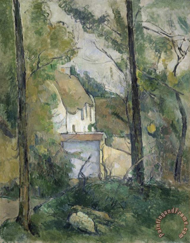 House in The Trees Auvers 1879 painting - Paul Cezanne House in The Trees Auvers 1879 Art Print