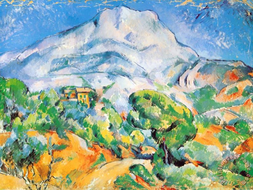La Montagne St Victoire painting - Paul Cezanne La Montagne St Victoire Art Print