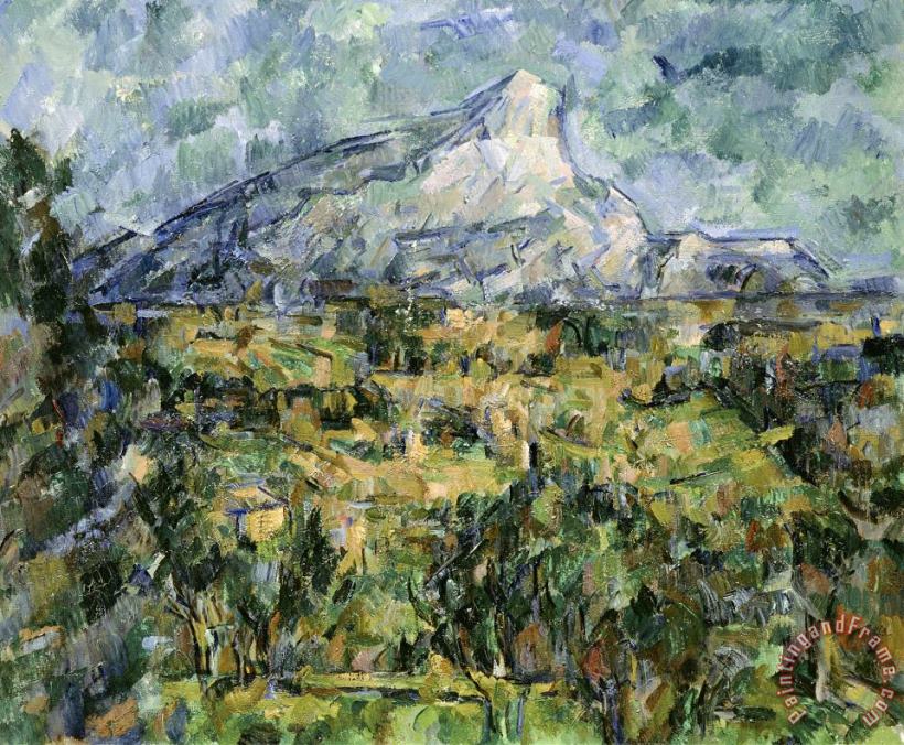 Landscape of Aix Mont Sainte Victoire painting - Paul Cezanne Landscape of Aix Mont Sainte Victoire Art Print