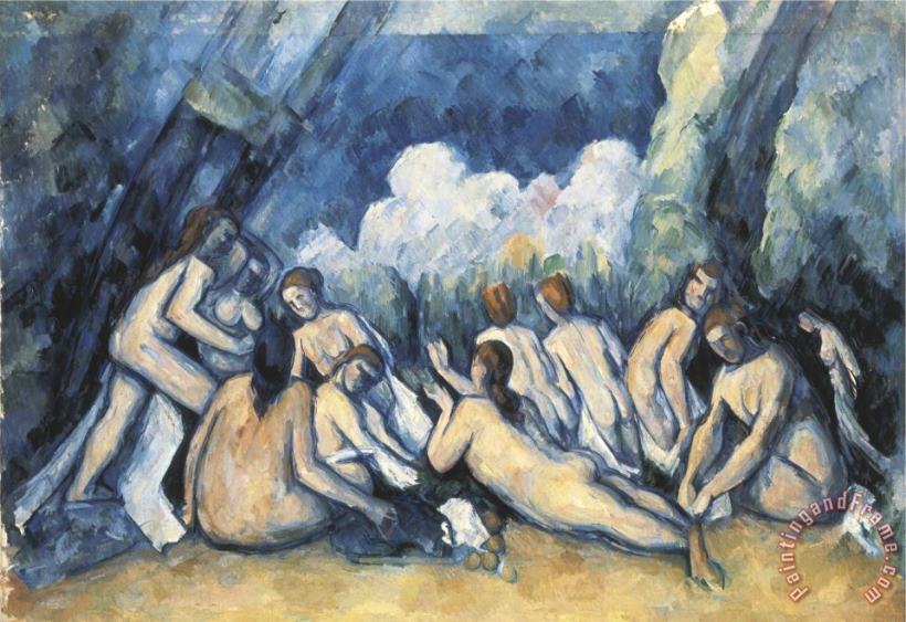 Paul Cezanne Large Bathers Art Print