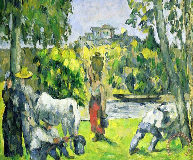 Paul Cezanne Life In The Fields Art Print