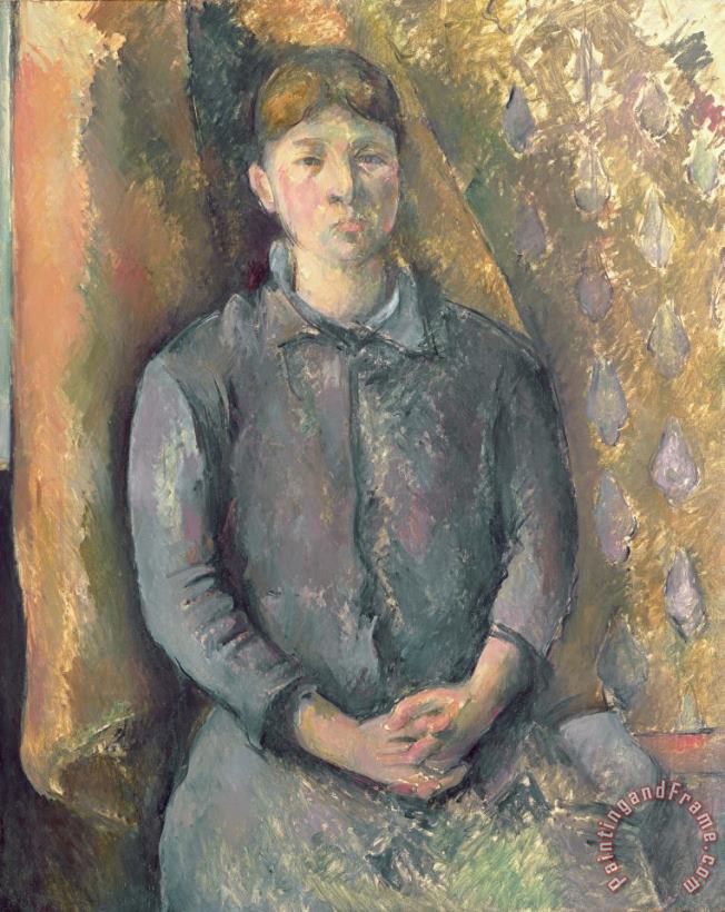 Madame Cezanne painting - Paul Cezanne Madame Cezanne Art Print