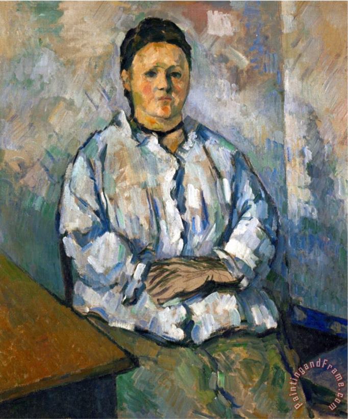 Paul Cezanne Madame Cezanne Seated 1893 94 painting - Madame Cezanne ...