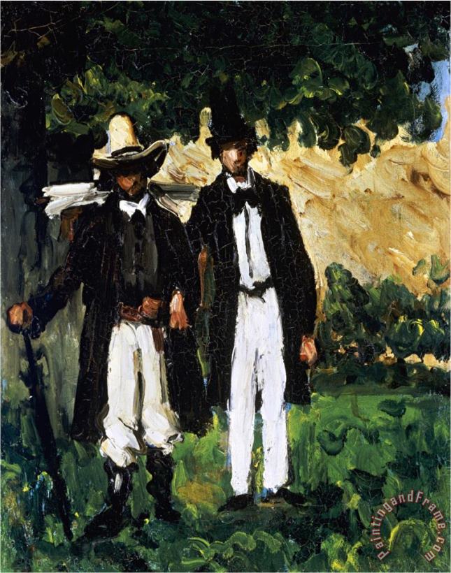Paul Cezanne Marion And Valabregue Posing for a Picture Art Print
