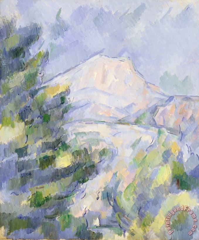 Mont Sainte Victoire C 1904 06 Oil on Canvas painting - Paul Cezanne Mont Sainte Victoire C 1904 06 Oil on Canvas Art Print