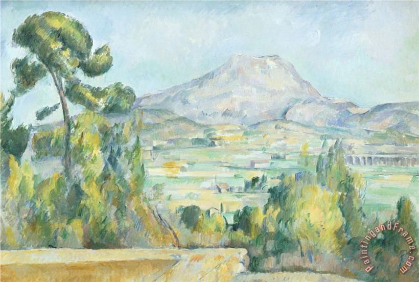 Montagne Saint Victoire 1890 painting - Paul Cezanne Montagne Saint Victoire 1890 Art Print