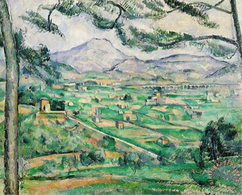 Paul Cezanne Montagne Sainte Victoire 1886 87 Art Painting