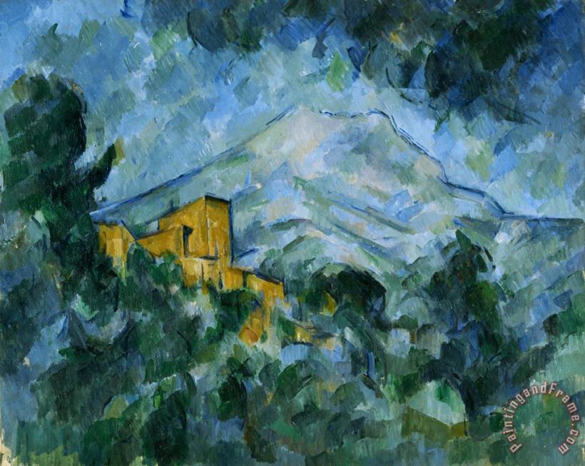 Paul Cezanne Montagne Sainte Victoire And Chateau Noir Art Print