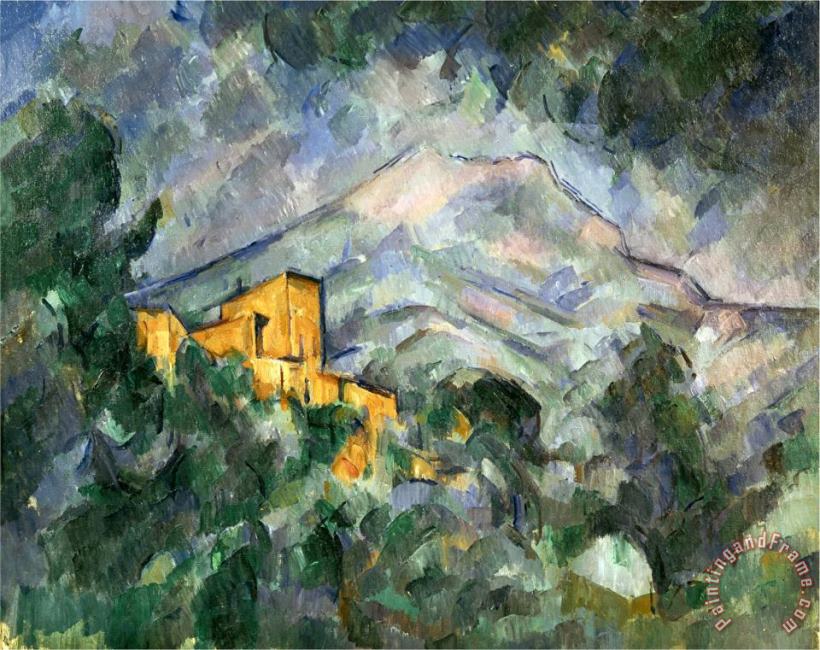 Paul Cezanne Montagne Sainte Victoire And The Black Chateau 1904 06 Art Print