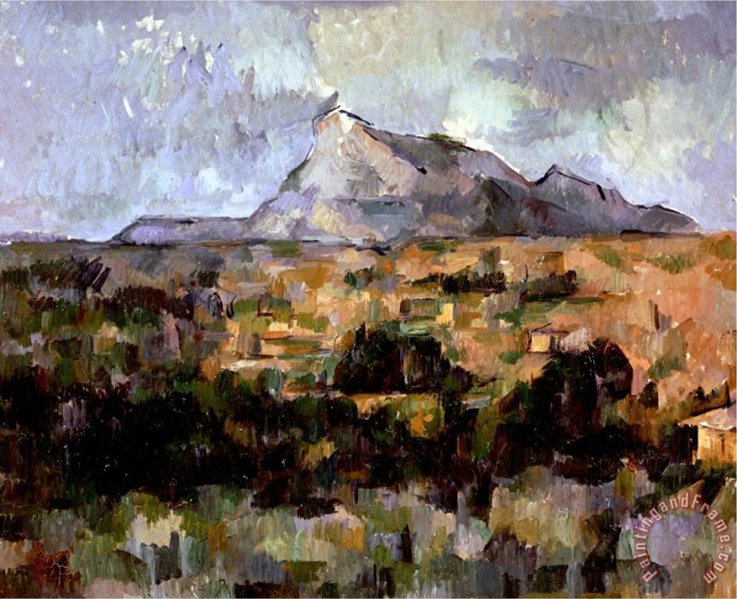 Montagne Sainte Victoire Circa 1882 85 painting - Paul Cezanne Montagne Sainte Victoire Circa 1882 85 Art Print