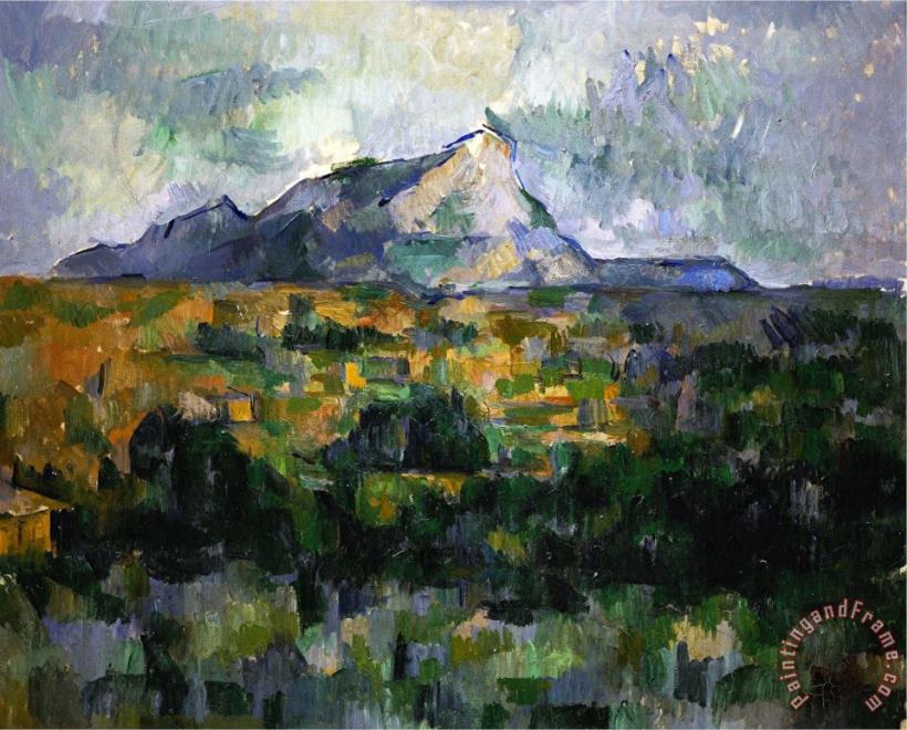 Mount Sainte Victoire 1906 painting - Paul Cezanne Mount Sainte Victoire 1906 Art Print
