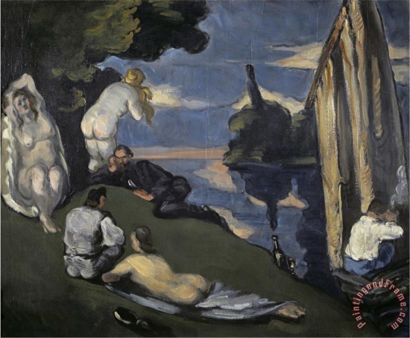 Paul Cezanne Pastorale Art Painting