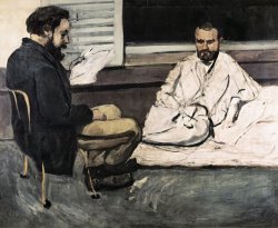 Paul Cezanne Paul Alexis Reading a Manuscript to Emile Zola