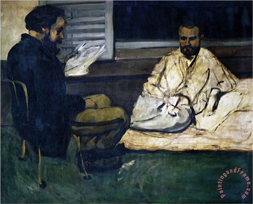 Paul Cezanne Paul Alexis Secretary to Zola Reading to Emile Zola 1869 1870 Art Print