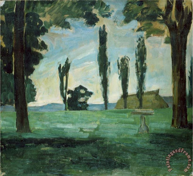 Paysage painting - Paul Cezanne Paysage Art Print