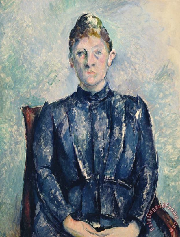 Portrait Of Madame Cezanne painting - Paul Cezanne Portrait Of Madame Cezanne Art Print