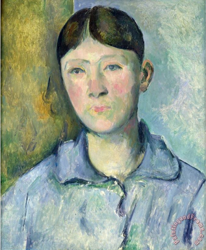 Paul Cezanne Portrait of Madame Cezanne 1885 90 Art Painting