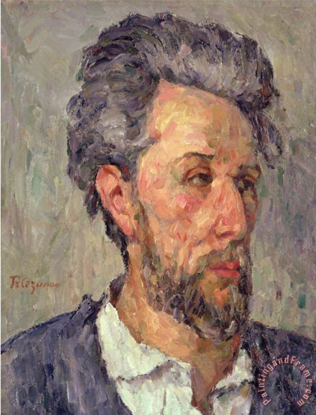 Portrait of Victor Chocquet painting - Paul Cezanne Portrait of Victor Chocquet Art Print