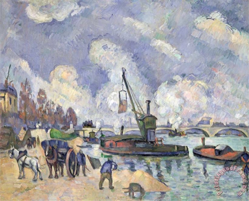 Paul Cezanne Quai De Bercy Paris 1873 75 Art Painting