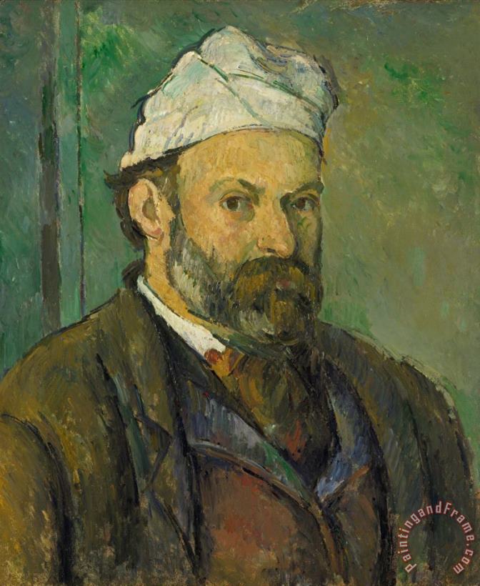 Paul Cezanne Self Portrait About 1878 1880 Art Print