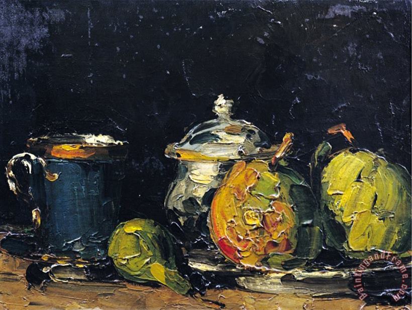 Paul Cezanne Still Life Circa 1865 Art Painting