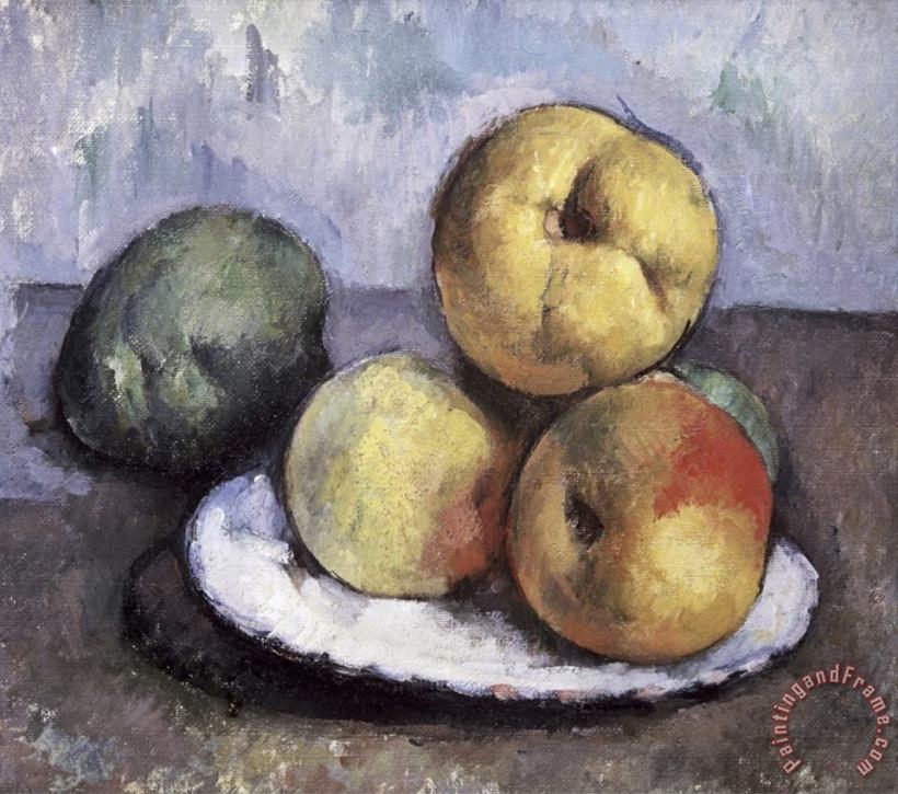 Still Life with Apples And Peaches painting - Paul Cezanne Still Life with Apples And Peaches Art Print