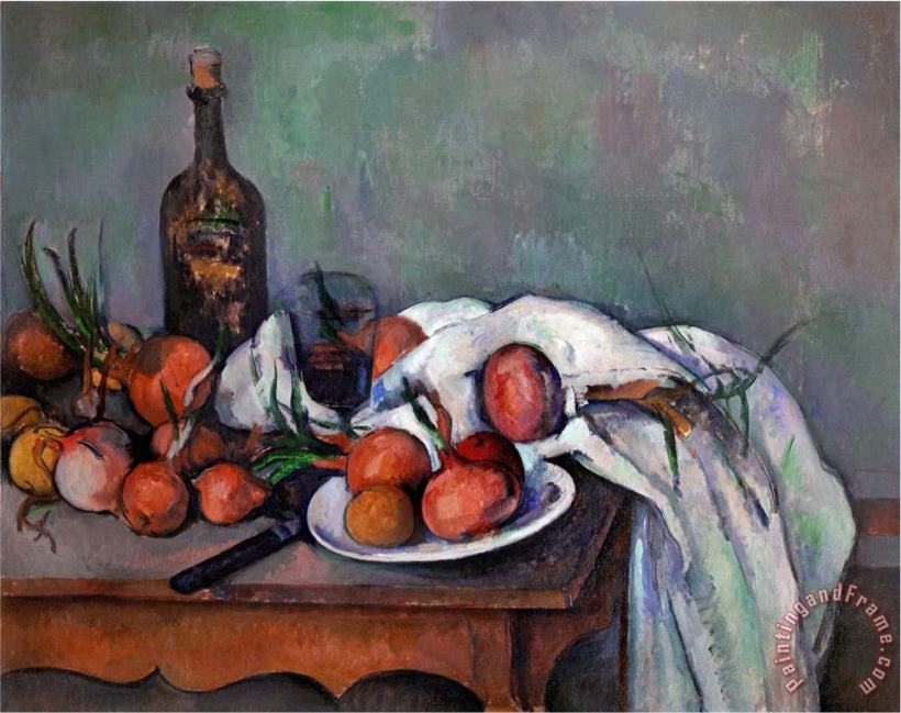 Paul Cezanne Still Life with Onions 1895 Art Painting
