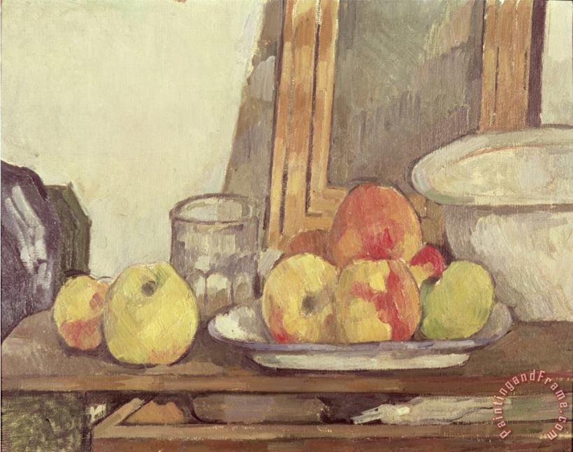 Paul Cezanne Still Life with Open Drawer Art Painting