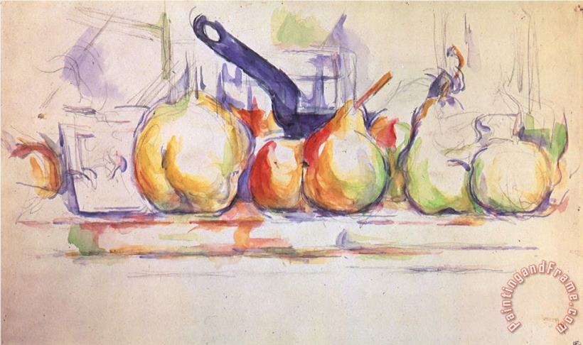 Paul Cezanne Still Life with Saucepan 1902 Art Print