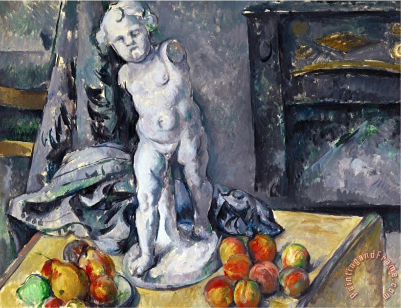 Still Life with Statuette 1894 5 painting - Paul Cezanne Still Life with Statuette 1894 5 Art Print