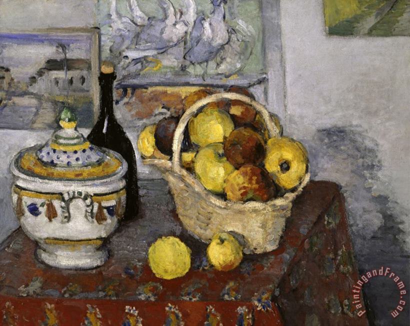 Still Life with Tureen C 1877 painting - Paul Cezanne Still Life with Tureen C 1877 Art Print