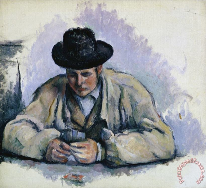 Study for The Cardplayers painting - Paul Cezanne Study for The Cardplayers Art Print
