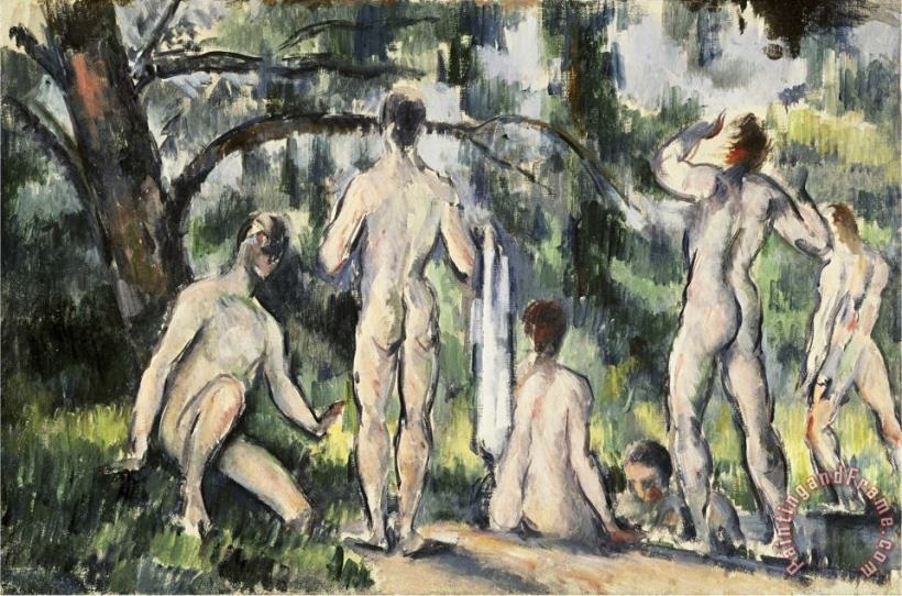 The Bathers painting - Paul Cezanne The Bathers Art Print