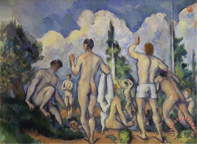 The Bathers About 1890 92 painting - Paul Cezanne The Bathers About 1890 92 Art Print