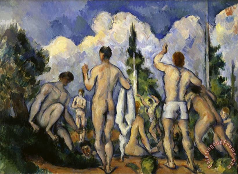Paul Cezanne The Bathers C 1890 Art Print