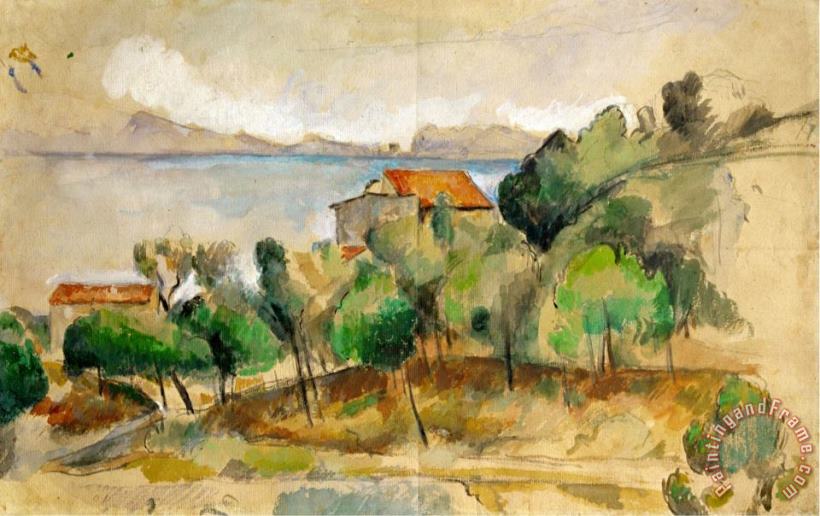 Paul Cezanne The Bay of L Estaque 1878 1882 Art Print