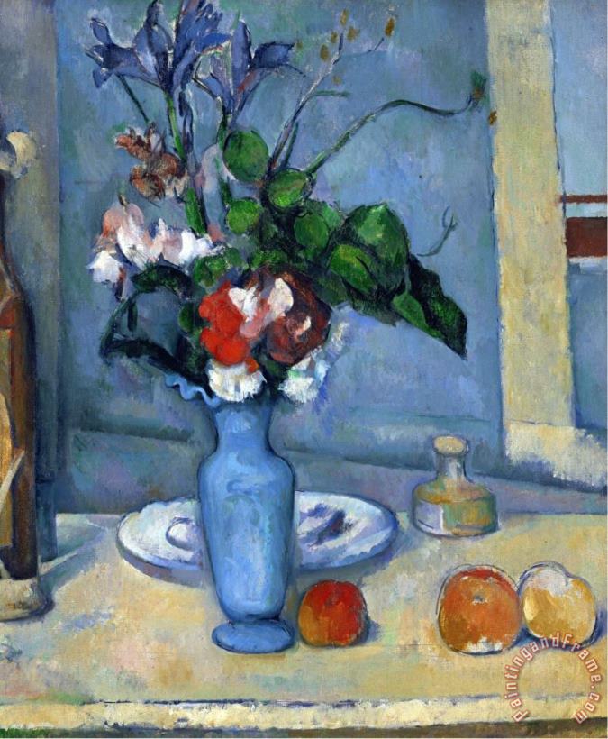 The Blue Vase 1885 87 painting - Paul Cezanne The Blue Vase 1885 87 Art Print
