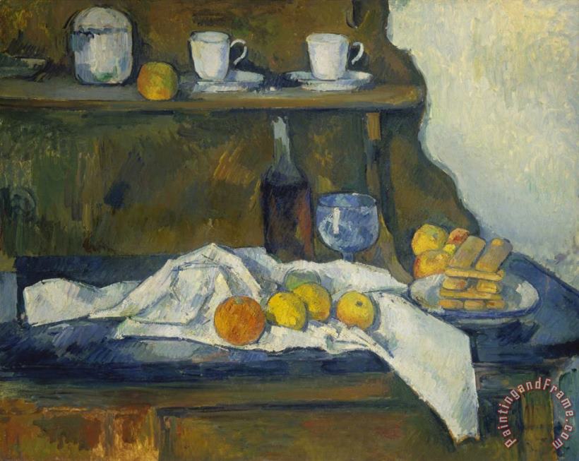 Paul Cezanne The Buffet 1873 77 Art Print