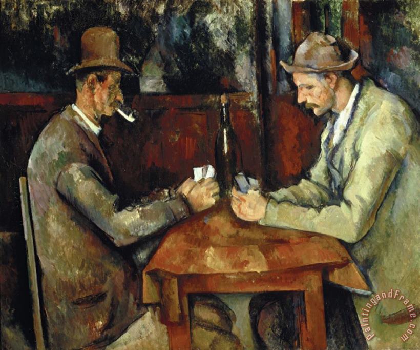Paul Cezanne The Card Players About 1890 95 Art Print