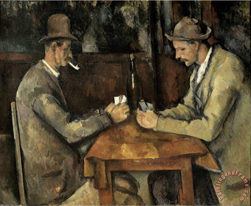 Paul Cezanne The Card Players Les Joueurs De Cartes Art Painting