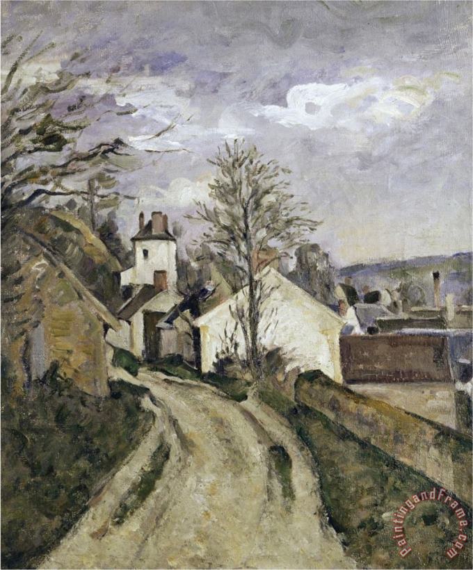 The House of Dr Gachet at Auvers C 1873 painting - Paul Cezanne The House of Dr Gachet at Auvers C 1873 Art Print