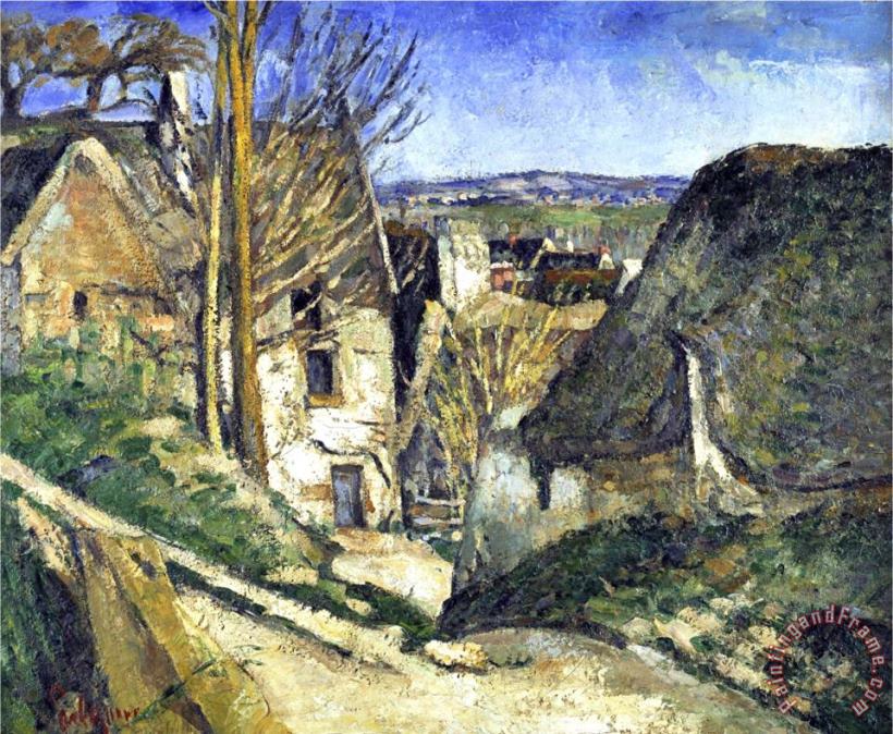 The House of The Hanged Man in Auves C 1872 painting - Paul Cezanne The House of The Hanged Man in Auves C 1872 Art Print